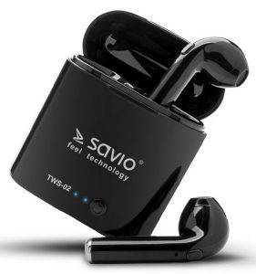 SAVIO TWS-02 WIRELESS BLUETOOTH EARPHONES