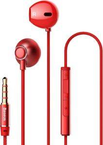 BASEUS WIRED HANDSFREE ENCOK H06 RED