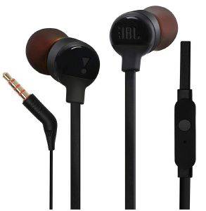 JBL TUNE 110 IN-EAR HEADPHONES WITH MICROPHONE BLACK