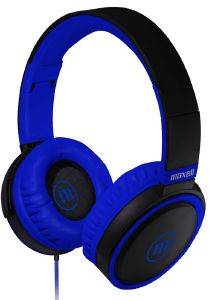 HEADPHONES WITH MICROPHONE MAXELL B52 BLACK AND BLUE