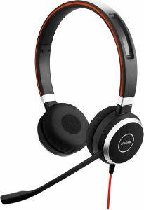 HEADPHONES JABRA EVOLVE 40 STEREO, MICROPHONE, BLACK