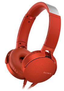 SONY MDR-XB550APR EXTRA BASS HEADPHONES RED