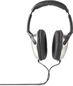 NEDIS HPWD1201BK OVER-EAR HEADPHONES SILVER/BLACK NEDIS HPWD1201BK OVER-EAR HEADPHONES SILVER/BLACK