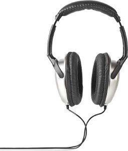 NEDIS HPWD1201BK OVER-EAR HEADPHONES SILVER/BLACK