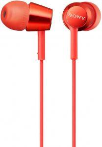 SONY MDR-EX155APR STEREO HEADSET RED