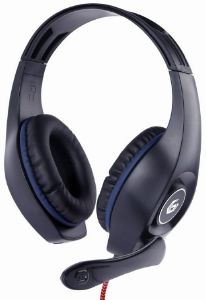 GEMBIRD GHS-05-B GAMING HEADSET WITH VOLUME CONTROL, BLUE-BLACK, 3.5 MM GEMBIRD GHS-05-B GAMING HEADSET WITH VOLUME CONTROL, BLUE-BLACK, 3.5 MM