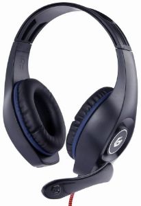GEMBIRD GHS-05-B GAMING HEADSET WITH VOLUME CONTROL, BLUE-BLACK, 3.5 MM