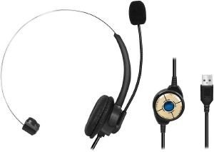 LOGILINK HS0056 MONO HEADSET, 1X USB-A PLUG, MICROPHONE