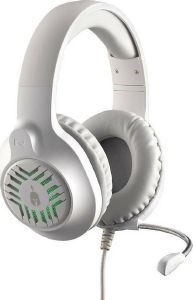 SPARTAN GEAR MEDUSA WIRED HEADSET WHITE/GREY SPARTAN GEAR MEDUSA WIRED HEADSET WHITE/GREY