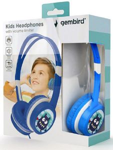 GEMBIRD MHP-JR-B KIDS HEADPHONES WITH VOLUME LIMITER BLUE