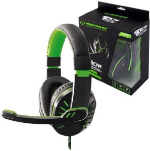 ESPERANZA EGH330G CROW HEADPHONES WITH MICROPHONE FOR PLAYERS GREEN