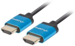 LANBERG HDMI M/M V2.0 4K SLIM CABLE 1M BLACK