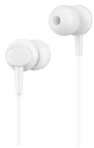 HOCO EARPHONES INITAL SOUND UNIVERSAL WITH MIC M14 WHITE