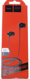 HOCO EARPHONES INITAL SOUND UNIVERSAL WITH MIC M14 BLACK HOCO EARPHONES INITAL SOUND UNIVERSAL WITH MIC M14 BLACK