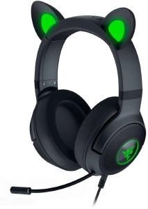 RAZER KRAKEN KITTY V2 PRO - BLACK - RGB - USB 7.1 GAMING HEADSET - KITTY, BEAR, BUNNY EARS φωτογραφία