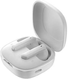 QCY HT05 MELOBUDS ANC TWS WHITE DUAL DRIVER 6-MIC NOISE CANCEL. TRUE WIRELESS EARBUDS 10MM DRIVERS