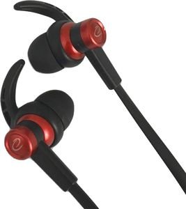 ESPERANZA EH201 EARPHONES WITH MICROPHONE AND VOLUME CONTROL EH201 BLACK/RED