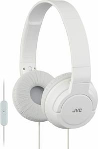 JVC HA-SR185 ON-EAR HEADPHONES WITH MICROPHONE WHITE