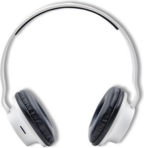 QOLTEC LOUD WAVE WIRELESS HEADPHONES WITH MICROPHONE BT 5.0 JL WHITE