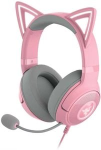 RAZER KRAKEN KITTY V2 - QUARTZ - RGB - USB 7.1 GAMING HEADSET - KITTY EARS - PC / PS5 / SWITCH RAZER KRAKEN KITTY V2 - QUARTZ - RGB - USB 7.1 GAMING HEADSET - KITTY EARS - PC / PS5 / SWITCH
