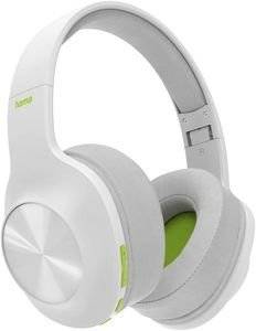 HAMA184101 SPIRIT CALYPSO HEADPHONES OVEREAR BASS BOOST FOLDABLE WHITE