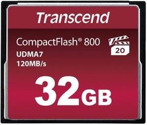 TRANSCEND COMPACTFLASH 800 32GB UDMA7 MLC NAND FLASH TS32GCF800