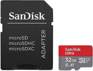 SANDISK SDSQUA4-032G-GN6TA ULTRA 32GB MICRO SDHC UHS-I CLASS 10 + SD ADAPTER SANDISK SDSQUA4-032G-GN6TA ULTRA 32GB MICRO SDHC UHS-I CLASS 10 + SD ADAPTER