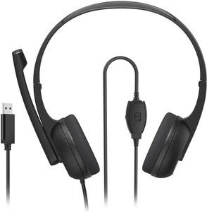 HAMA 139934 HS-USB250 V2 PC OFFICE HEADSET, STEREO, BLACK