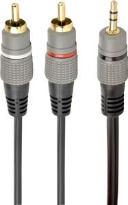 CABLEXPERT CCA-352-10M 3.5 MM STEREO PLUG TO 2 RCA PLUGS 10M CABLE GOLD-PLATED CONNECTORS CABLEXPERT CCA-352-10M 3.5 MM STEREO PLUG TO 2 RCA PLUGS 10M CABLE GOLD-PLATED CONNECTORS