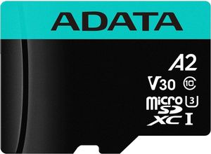 ADATA AUSDX128GUI3V30SA2-RA1 PREMIER PRO 128GB MICRO SDXC U3 `V30 A2 WITH ADAPTER