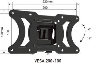OSIO OSM-7825 TV WALL MOUNT BRACKET 10-32\'\'