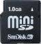 SANDISK 1GB SECURE DIGITAL CARD MINI SDSDM-10...