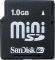 SANDISK 1GB SECURE DIGITAL CARD MINI SDSDM-10...