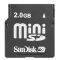 SANDISK 2GB SECURE DIGITAL MINI CARD SANDISK 2GB SECURE DIGITAL MINI CARD