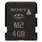 SONY 4GB MSA-4G U2 MEMORY STICK MICRO WITH USB ADAPTER