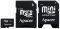 APACER 1GB MICRO SECURE DIGITAL WITH 2 ADAPTE...