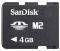 SANDISK 4GB MEMORY STICK MICRO M2 BULK