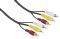 HAMA 43144 AUDIO/VIDEO CABLE 2X3 CINCH 0.5M