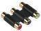 HAMA 48619 COMPACT ADAPTER 3 RCA JACKS TO 3 RCA JACKS