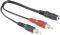 HAMA 43254 AUDIO ADAPTER 2 RCA MALE PLUGS 3.5...