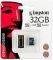 KINGSTON MRG2+SDC4/32GB USB MICROSDHC READER WITH 32GB MICROSD CARD