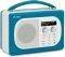 PURE EVOKE MIO TEAL PORTABLE DAB DIGITAL AND FM RADIO