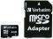 VERBATIM 43966 MICROSDHC 4GB CLASS 4 WITH ADAPTOR