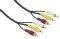 HAMA 43134 AUDIO/VIDEO CABLE 2X3 CINCH 2M