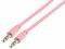 VALUELINE VLMP22000P1.00 3.5MM STEREO AUDIO CABLE 1M PINK