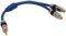 INLINE AUDIO CABLE 2XRCA TO 3.5MM JACK 0.25M