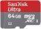 SANDISK 64GB SDSDQUA-064G-U46A ULTRA MICRO SDXC UHS-I CLASS 10 WITH ADAPTER SANDISK 64GB SDSDQUA-064G-U46A ULTRA MICRO SDXC UHS-I CLASS 10 WITH ADAPTER