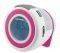 GRUNDIG SONOCLOCK 220 FM RDS CLOCK RADIO WHITE/PINK