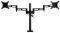 ARCTIC DZ2 DUAL MONITOR STAND WITH USB HUB BLACK