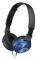 SONY MDR-ZX310L LIGHTWEIGHT FOLDING HEADBAND TYPE HEADPHONES BLUE